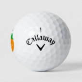 Dump Trump Sinaasappel Callaway Warbird Golfballen (Logo)