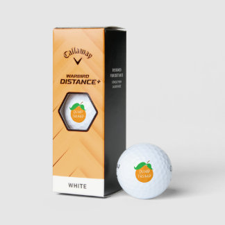 Dump Trump Sinaasappel Callaway Warbird Golfballen