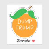Dump Trump Sinaasappel Custom-Cut Vinyl Decal Stic Sticker (Vel)