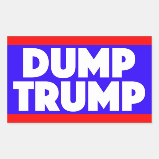 Dump Trump Sticker (Voorkant)
