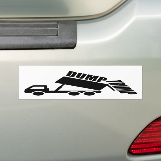 Dump Trump truck Bumpersticker (Op auto)