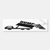 Dump Trump truck Bumpersticker (Voorkant)