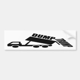 Dump Trump truck Bumpersticker