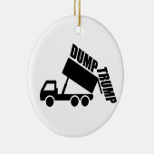 Dump Trump truck Keramisch Ornament (Rechts)