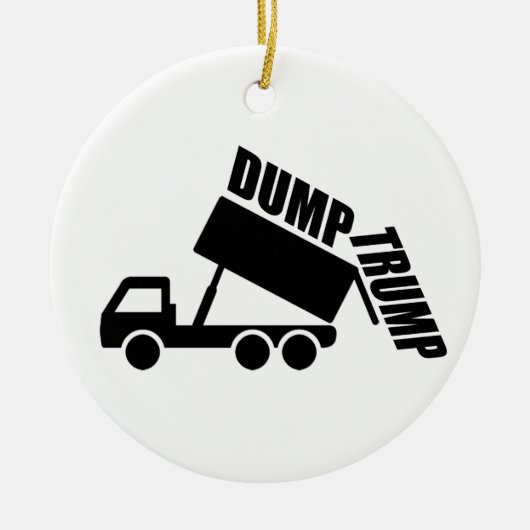 Dump Trump truck Keramisch Ornament (Voorkant)