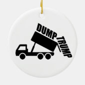 Dump Trump truck Keramisch Ornament (Achterkant)