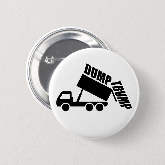 Dump Trump truck Ronde Button 5,7 Cm (Voorkant /achterkant)