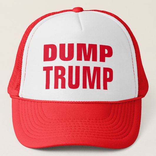 Dump Trump Trucker Hat Pet (Voorkant)