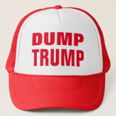 Dump Trump Trucker Hat Trucker Pet (Voorkant)