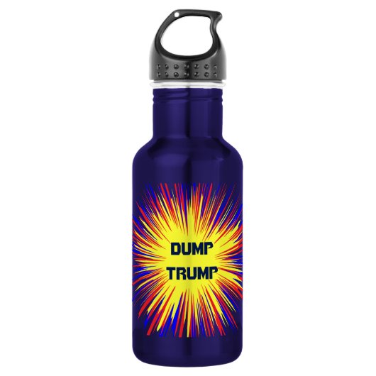 Dump Trump Water Flacon Waterfles (Voorkant)