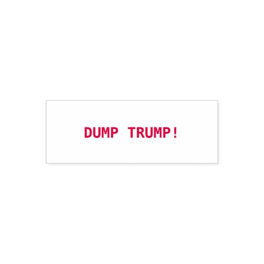 DUMP TRUMP! ZELFINKTENDE STEMPEL (Design)