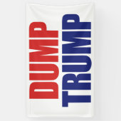 Dump Trump - zet president Trump af Spandoek (Verticaal)