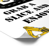 Dump uw cadeau hier constructie dump vrachtwagen p poster (Hoek)