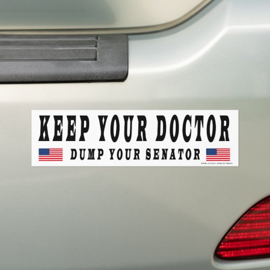 Dump Your Senator Bumpersticker (Op auto)