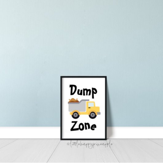 Dump Zone Afvalwagen Kinderkamer Decoratie