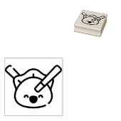 dumpen rubberstempel (Gestempeld)