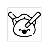 dumpen rubberstempel (Afrduk)