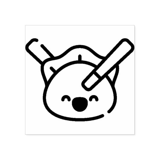 dumpen rubberstempel (Afrduk)