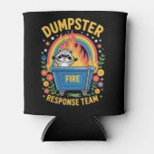 Dumpenbrand Reagenteam Sarcastisch Meme Leuk Blikjeskoeler (Voorkant)