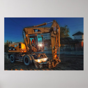 dumper bulldozer, poster van dozer