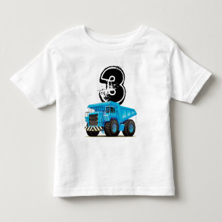 Dumper Truck, 3de verjaardag van de aangepaste lee Kinder Shirts