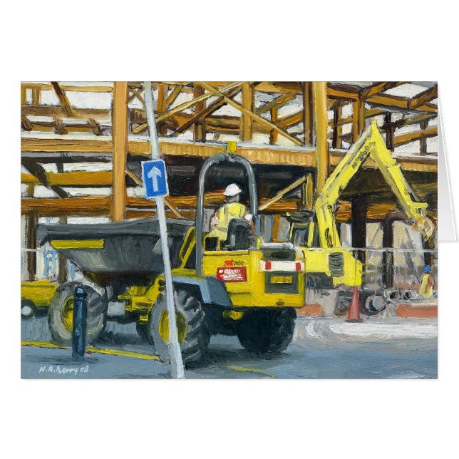 Dumper Truck, Cardiff, Wales, Verenigd Koninkrijk (Voorkant Horizontaal)