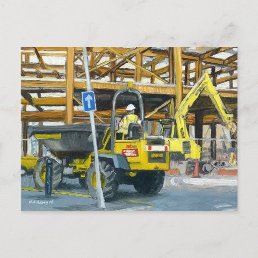 Dumper Truck, Cardiff, Wales, Verenigd Koninkrijk Briefkaart (Voorkant)