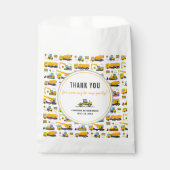 Dumping in constructiedrong Birthday Bedankzakje (Voorkant)