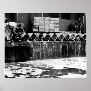 DUMPINGVERBODEN KEG BEER POSTER