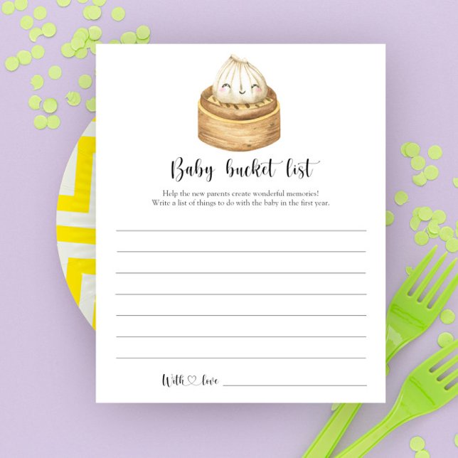 Dumpling baby shower Baby emmerlijst (Creator heeft geüpload)