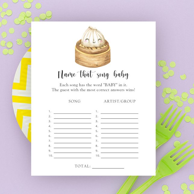 Dumpling baby shower Naam die Baby Lied (Creator heeft geüpload)