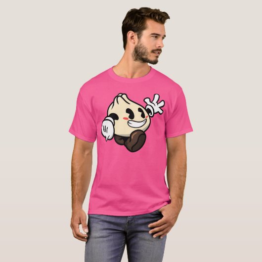 Dumpling Cartoon Schattige T-shirt (Voorkant volledig)