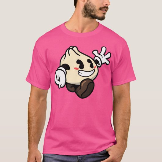 Dumpling Cartoon Schattige T-shirt (Voorkant)