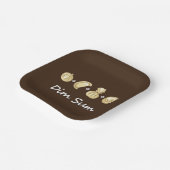 Dumpling + Dumpling + Dumpling is gelijk aan donke Papieren Bordje (Gebogen)