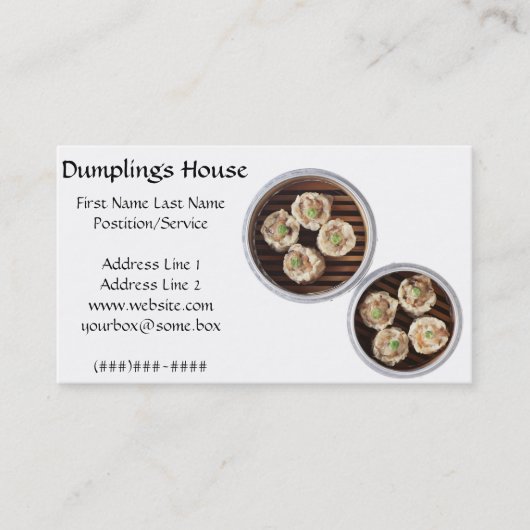 Dumpling House Visitekaartje (Voorkant)