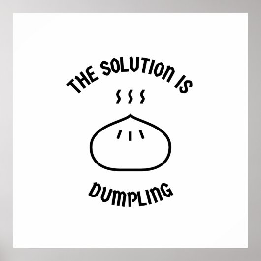 Dumpling is de oplossing poster (Voorkant)