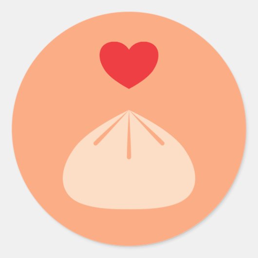 Dumpling liefde cantaloupe Sticker (Voorkant)