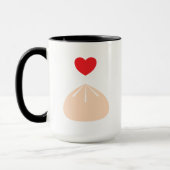 Dumpling Love Black 15oz. Mok (Links)