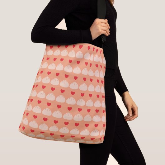Dumpling Love Cantaloupe Crossbody Bag (2 grootten Tas (Dichtbij)