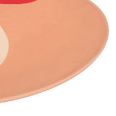 Dumpling Love Cantaloupe Glass Cutting Board Snijplank (Hoek)