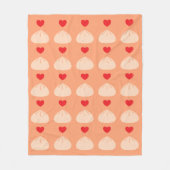 Dumpling Love Cantaloupe Medium Fleece Blanket Deken (Voorkant)