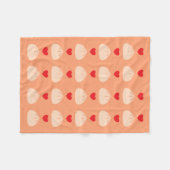 Dumpling Love Cantaloupe Small Fleece Blanket (Voorkant (Horizontaal))