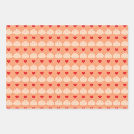 Dumpling Love Cantaloupe Wrapping Paper (Voorkant 2)