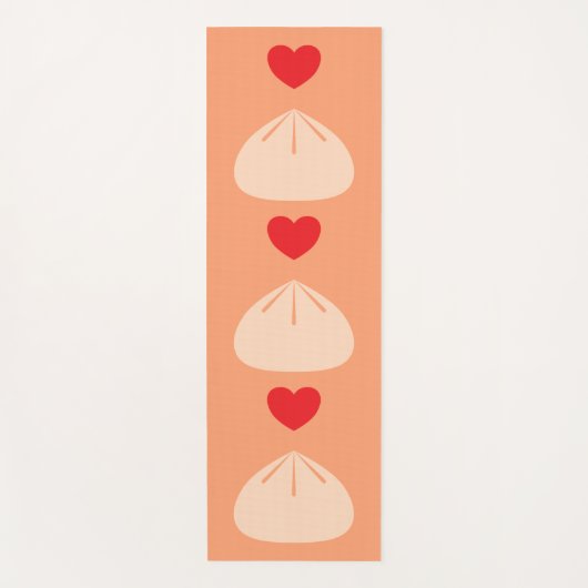 Dumpling Love Cantaloupe Yoga Mat (Voorkant)