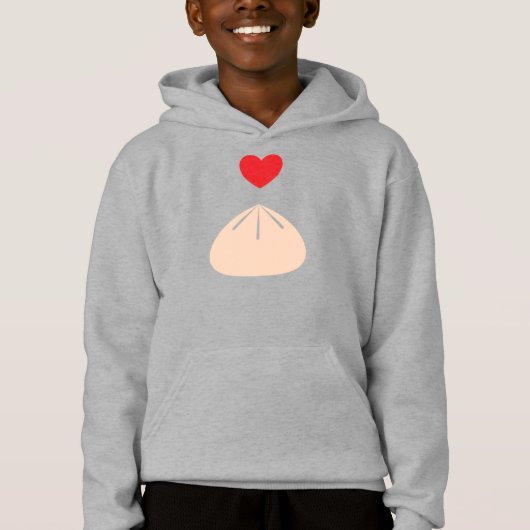 Dumpling Love Kinder Unisex Pullover Hoodie (Voorkant)