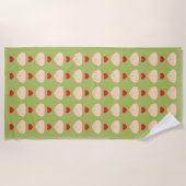 Dumpling Love Matcha Beach Towel Strandlaken (Voorkant)