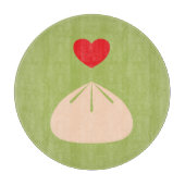 Dumpling Love Matcha Glass Cutting Board Snijplank (Voorkant)