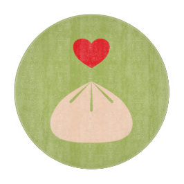 Dumpling Love Matcha Glass Cutting Board Snijplank