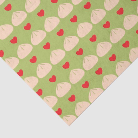 Dumpling Love Matcha Tissue Paper Tissuepapier (Detail)
