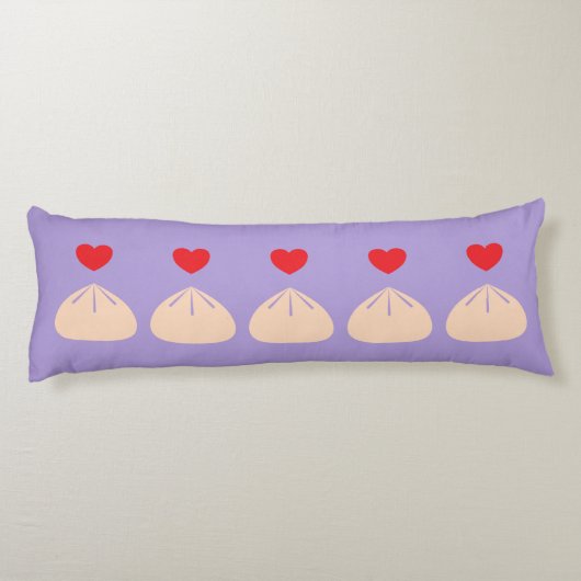 Dumpling Love Ube Body Pillow Lichaamskussen (Achterkant)